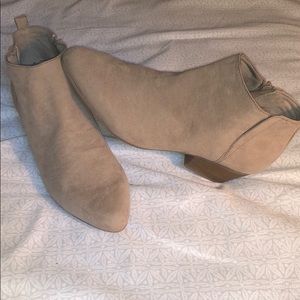 Nude ankle boots